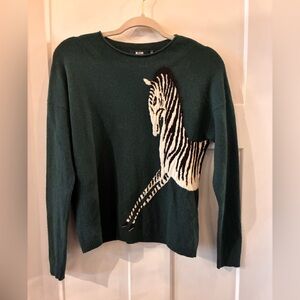 Anthropologie Maeve Dark Green Cashmere Sweater